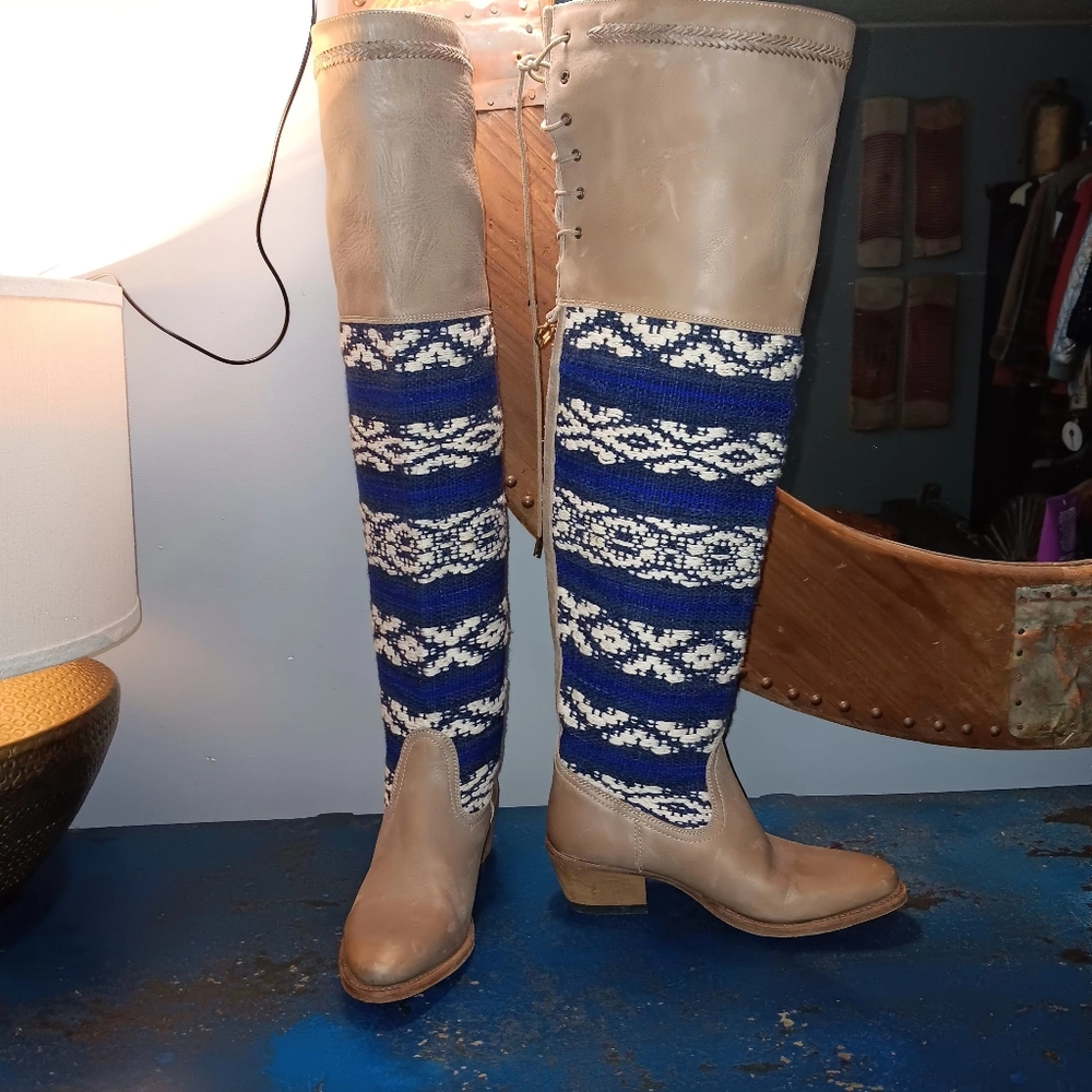 Cobra society thigh-high boots